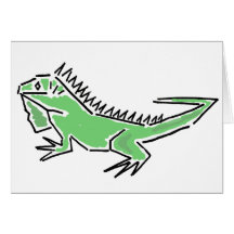 AW- Funny Iguana Notecards or Greeting Cards