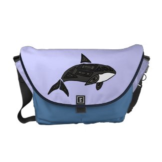 AW- Killer Whale Rickshaw Messenger Bag rickshawmessengerbag