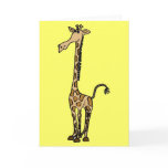 AW- Whimsical Giraffe Note card or Greeting Card