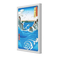 Awa Province, Naruto Whirlpools by Ando Hiroshige wrappedcanvas
