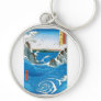Awa Province, Naruto Whirlpools by Ando Hiroshige Key Chains