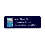 Awa Province, Naruto Whirlpools by Ando Hiroshige Custom Return Address Label