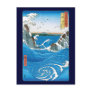 Awa Province, Naruto Whirlpools by Ando Hiroshige Post Cards