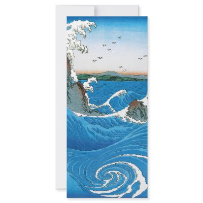 Awa Province, Naruto Whirlpools by Ando Hiroshige Customized Rack Card by MasterpieceCafe