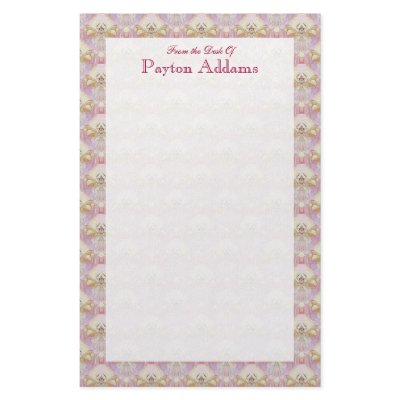 Await Abstract Pattern - Custom Message Stationery by StitcherladyMandala