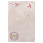 Await Fractal Artwork - Custom Monogram Stationery
