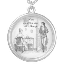 Awaiting Dear Mr. Darcy Personalized Necklace