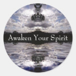 Awaken Your Spirit Round Sticker