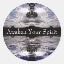 Awaken Your Spirit Round Sticker