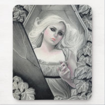 Awakened Vampiress Mousepad mousepads