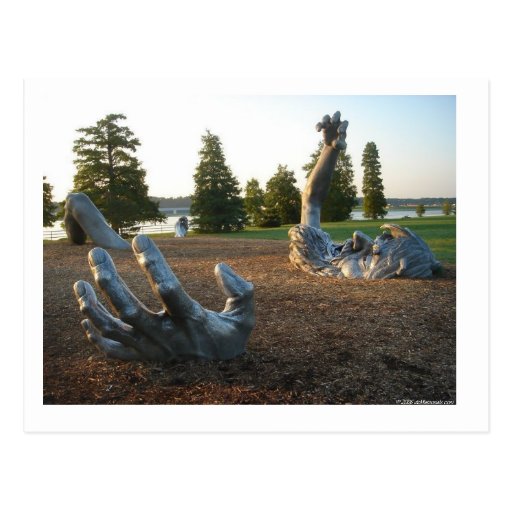 Awakening sculpture in Washington, D.C. Postcard
