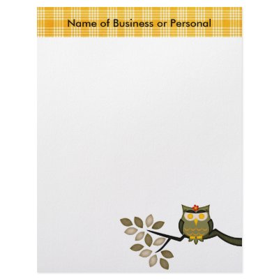 Award Winner Letterhead Owl In A Tree by forbes1954