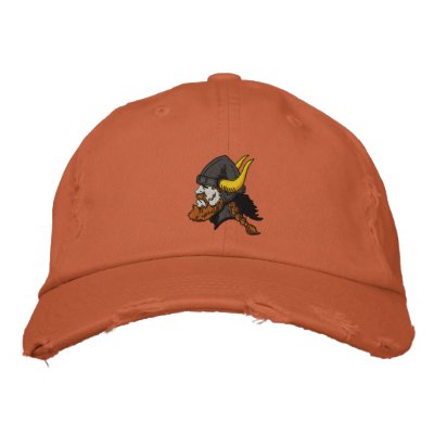 (Award Winner) Scandinavian Viking in Helmet Embroidered Baseball Cap by cowboyannie