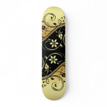 Award Winning Double Floral Scrollwork Skateboard