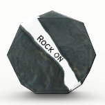 Award with motivational text and Rock Imagery awards