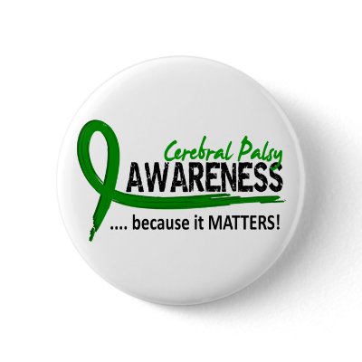 Awareness 2 Cerebral Palsy Pinback Buttons by awarenessgifts