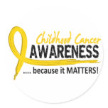 Awareness 2 Childhood Cancer stickers