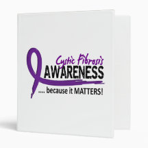Awareness 2 Cystic Fibrosis Vinyl Binder