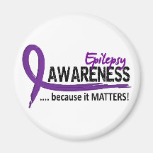 Awareness 2 Epilepsy Refrigerator Magnet