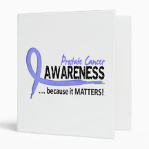 Awareness 2 Prostate Cancer Vinyl Binder
