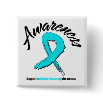 AWARENESS Addiction Recovery Pins