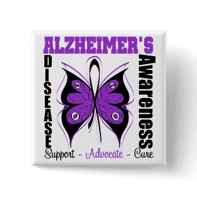 Awareness Butterfly Alzheimers Disease Pin by giftsforawareness