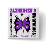 Awareness Butterfly Alzheimers Disease buttons