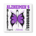 Awareness Butterfly Alzheimers Disease Magnet