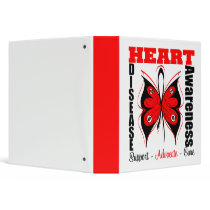 Awareness Butterfly Heart Disease Binder