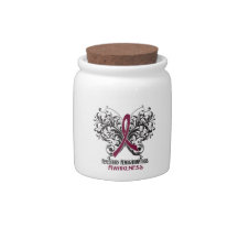 Awareness Butterfly Hereditary Hemochromatosis Candy Jars