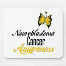 Awareness Butterfly Neuroblastoma Mousepad