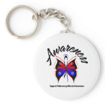 AWARENESS Butterfly Pulmonary Fibrosis Key Chain