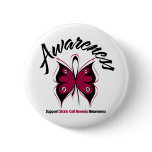 AWARENESS Butterfly Sickle Cell Anemia Button