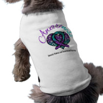 AWARENESS Domestic Violence & Sexual Assault Pet T Shirt