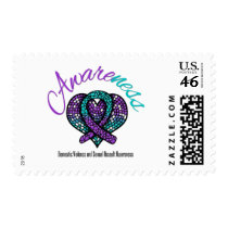 AWARENESS Domestic Violence & Sexual Assault Postage Stamps