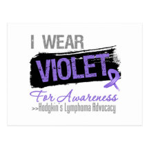 Awareness - Hodgkins Lymphoma Ribbon Post Card