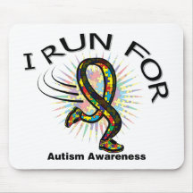 Awareness I Run For Autism Mousepads
