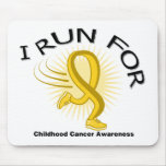 Awareness I Run For Childhood Cancer Mousepad