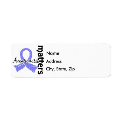 Awareness Matters 7 Addison's Disease Return Address Label by awarenessgifts