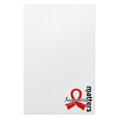 Awareness Matters 7 AIDS Customized Stationery by awarenessgifts