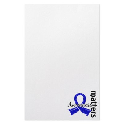 Awareness Matters 7 Anal Cancer Customized Stationery by awarenessgifts