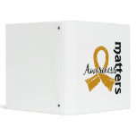 Awareness Matters 7 Appendix Cancer Vinyl Binder
