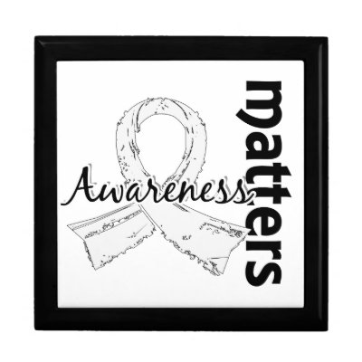 Awareness Matters 7 Bone Cancer Keepsake Box by awarenessgifts