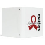 Awareness Matters 7 Brain Aneurysm Vinyl Binders