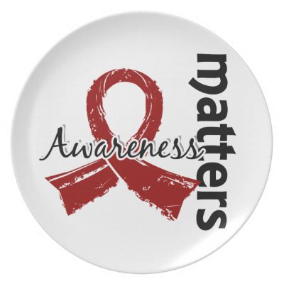 Awareness Matters 7 Brain Aneurysm Plate by awarenessgifts