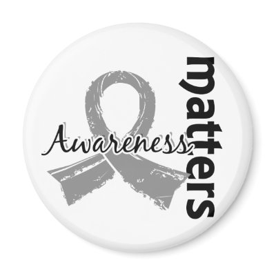 Awareness Matters 7 Brain Cancer Fridge Magnets by awarenessgifts