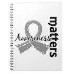 Awareness Matters 7 Brain Cancer Spiral Notebook