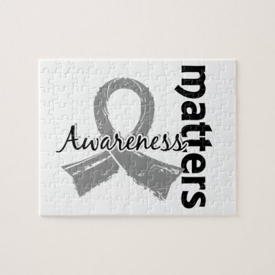Awareness Matters 7 Brain Cancer Jigsaw Puzzle by awarenessgifts
