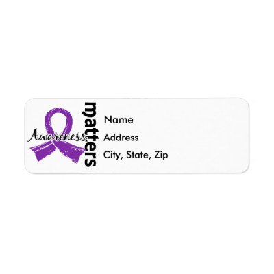 Awareness Matters 7 Bulimia Custom Return Address Label by awarenessgifts
