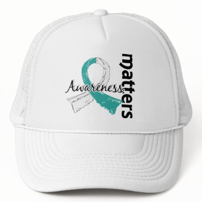 Awareness Matters 7 Cervical Cancer Mesh Hat by awarenessgifts